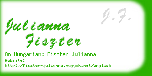 julianna fiszter business card